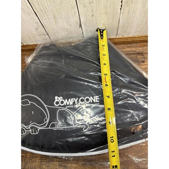 The Comfy Cone Soft Recovery Collar by All Four Paws for Dogs Black Size Large - Picture 9 of 9